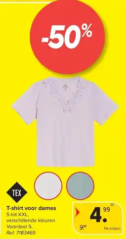 Carrefour T-shirt voor dames aanbieding