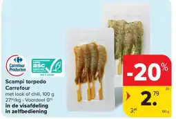 Carrefour Scampi torpedo Carrefour aanbieding