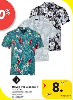 Carrefour Hawaïhemd voor heren aanbieding