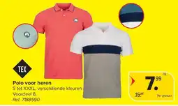 Carrefour Polo voor heren aanbieding