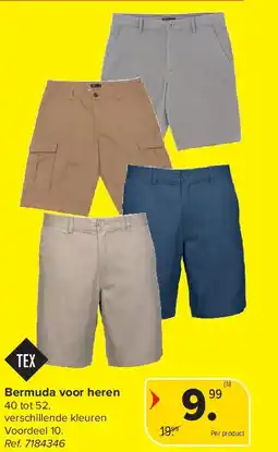 Carrefour Bermuda voor heren aanbieding