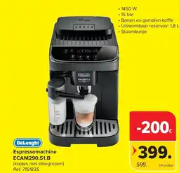 Carrefour Espressomachine ECAM290.51.B aanbieding