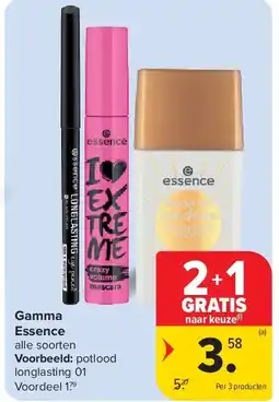 Carrefour Gamma Essence aanbieding