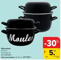 Carrefour Mosselpot aanbieding