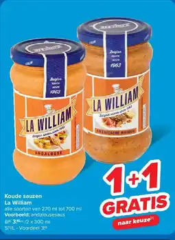 Carrefour Koude sauzen La William aanbieding
