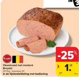 Carrefour Vleesbrood met mosterd Breydel aanbieding