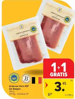Carrefour Ardense Ham IGP De Belgen aanbieding