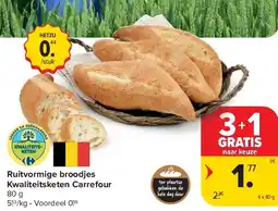 Carrefour Ruitvormige broodjes Kwaliteitsketen Carrefour aanbieding