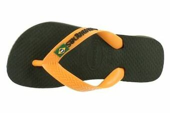 Berca Shoes Havaianas Teenslipper Jongens h.brazil Logo Maat 27/36 - Kaki aanbieding