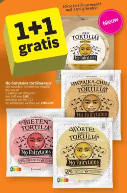 Albert Heijn No Fairytales tortillawraps aanbieding
