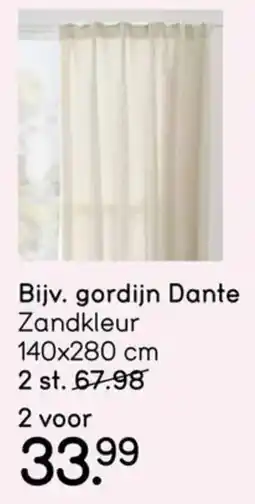 Leen Bakker Gordijn Dante aanbieding