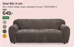 Leen Bakker Zetel Bibi 3 zits aanbieding
