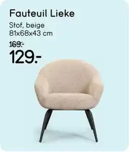Leen Bakker Fauteuil Lieke aanbieding