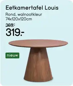 Leen Bakker Eetkamertafel Louis aanbieding