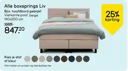 Leen Bakker Alle boxsprings Liv aanbieding