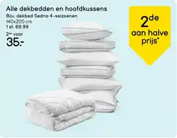 Leen Bakker Alle dekbedden en hoofdkussens aanbieding