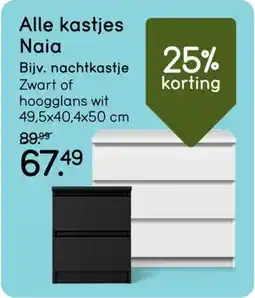 Leen Bakker Alle kastjes Naia aanbieding