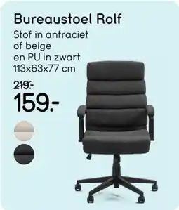 Leen Bakker Bureaustoel Rolf aanbieding