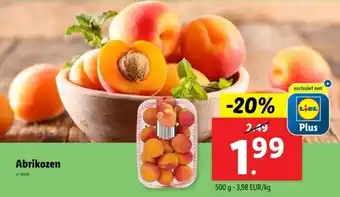 Lidl Abrikozen aanbieding