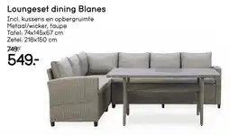 Leen Bakker Loungeset dining Blanes aanbieding