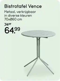 Leen Bakker Bistrotafel Vence aanbieding