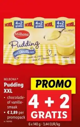 Lidl Milbona Pudding XXL aanbieding