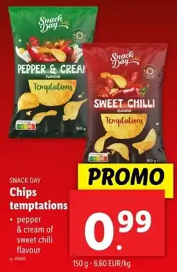 Lidl Snack Day Chips temptations aanbieding