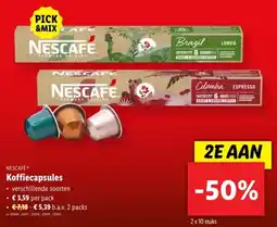 Lidl Nescafé Koffiecapsules aanbieding
