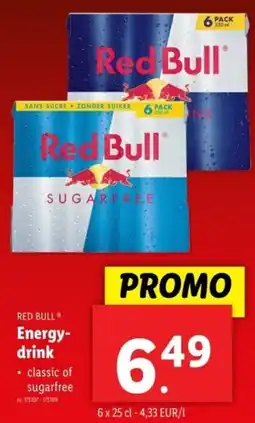 Lidl Red Bull Energydrink aanbieding