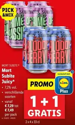 Lidl Mort Subite Juicy aanbieding