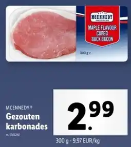 Lidl Mcennedy Gezouten karbonades aanbieding