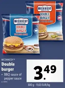 Lidl Mcennedy Double burger aanbieding