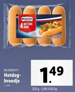 Lidl Mcennedy Hotdog broodje aanbieding