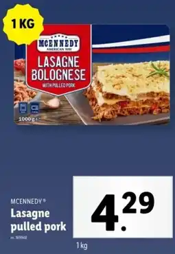 Lidl Mcennedy Lasagne pulled pork aanbieding