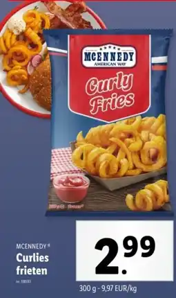 Lidl Mcennedy Curlies frieten aanbieding