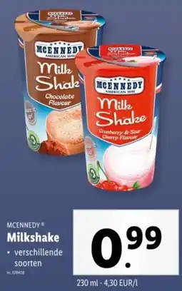 Lidl Mcennedy Milkshake aanbieding