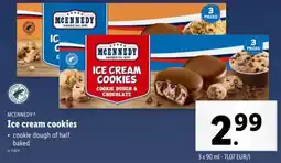 Lidl Mcennedy Ice cream cookies aanbieding