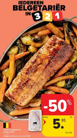 Carrefour Varkensruggebraad zonder been aanbieding