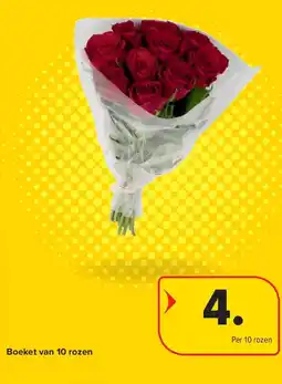 Carrefour Boeket van 10 rozen REF. :6701910 aanbieding