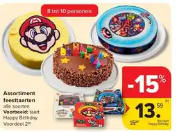 Carrefour Assortiment feesttaarten aanbieding