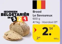 Carrefour Brood Le Savoureux aanbieding