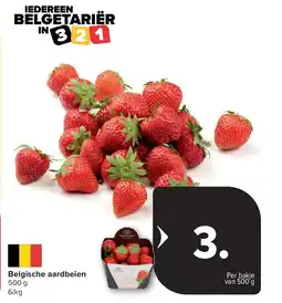 Carrefour Belgische aardbeien aanbieding