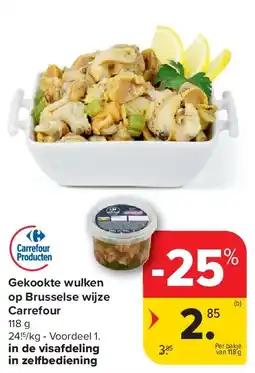 Carrefour Gekookte wulken op Brusselse wijze Carrefour aanbieding
