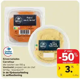 Carrefour Smeersalades Carrefour aanbieding