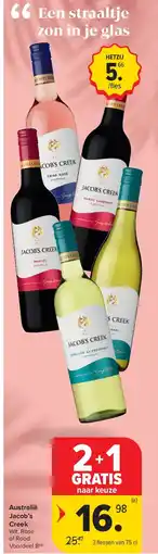 Carrefour Australië Jacob’s Creek aanbieding