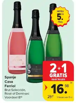 Carrefour Spanje Cava Ferriol aanbieding