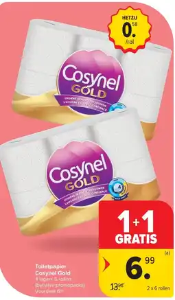 Carrefour Toiletpapier Cosynel Gold aanbieding