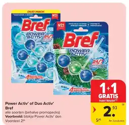 Carrefour Power Activ’ of Duo Activ’ Bref aanbieding