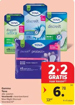 Carrefour Gamma Tena aanbieding