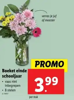 Lidl Boeket einde schooljaar aanbieding
